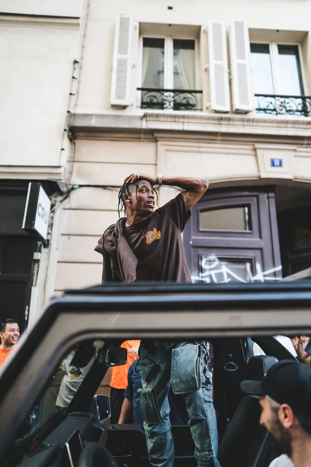 Behind the pop-up