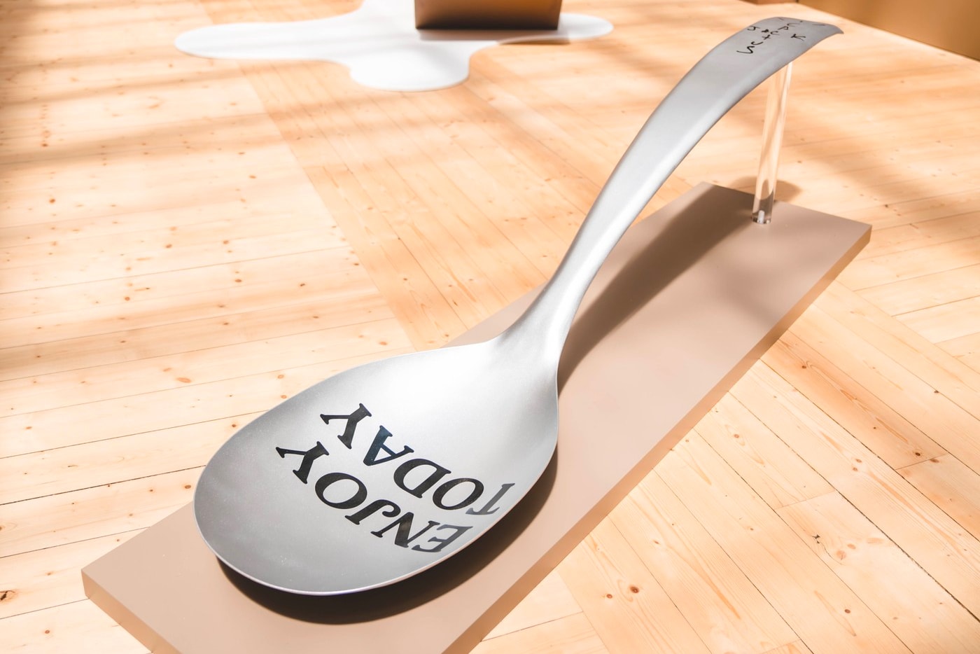 Oversized Enjoy Today spoon
